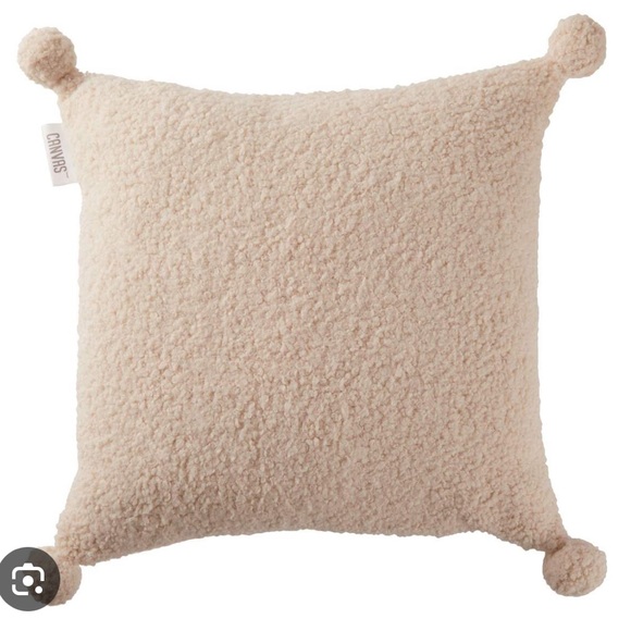 Jillian Harris Other - Jillian Harris Canvas Collection Sherpa Pom pillows